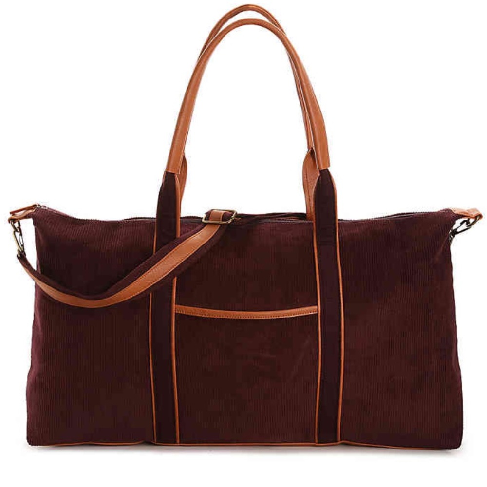 Corduroy Overnight Tote
